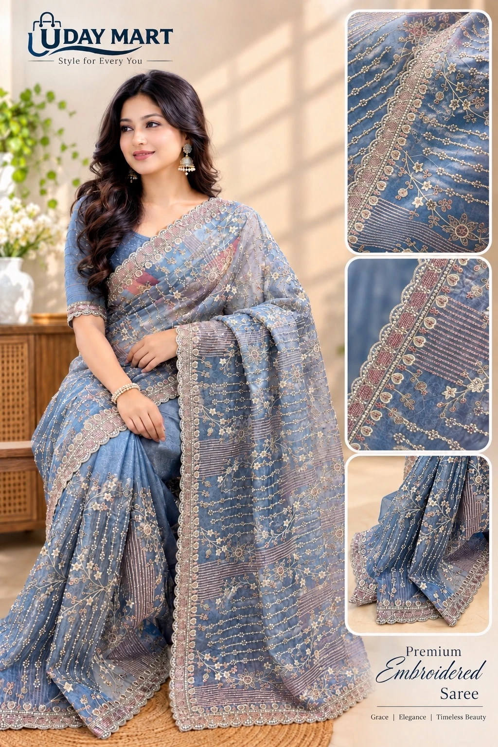 Fancy Organza Sharee